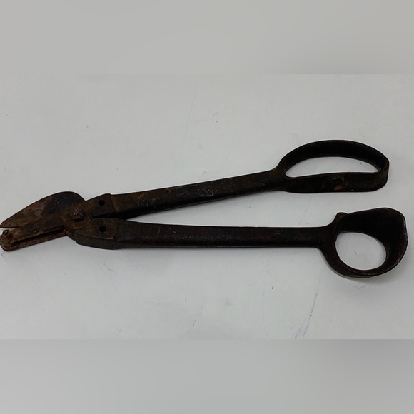 Early 20th Century Antique 13” Heavy Duty Sheet Metal Cutting Tin Snip Shears - Picture 5 of 16
